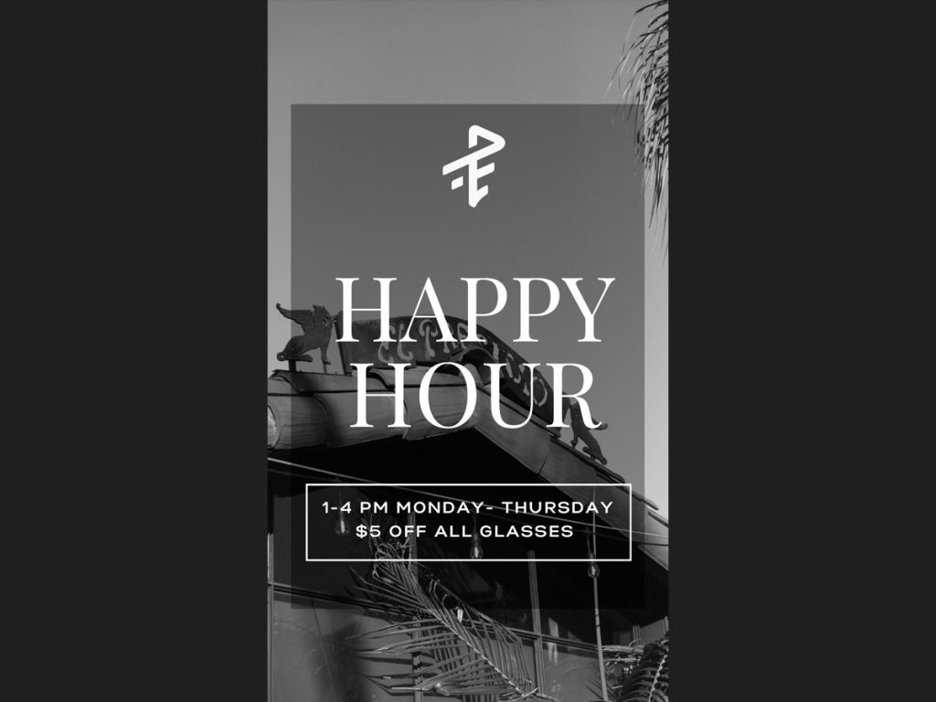 Frequency Wine Happy Hour Menu